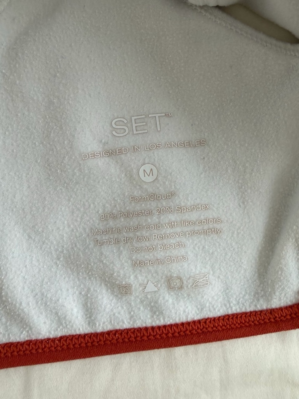Set Active FormCloud® Cloud Layered Training Sports Bra in Cayenne - Picture 6 of 8